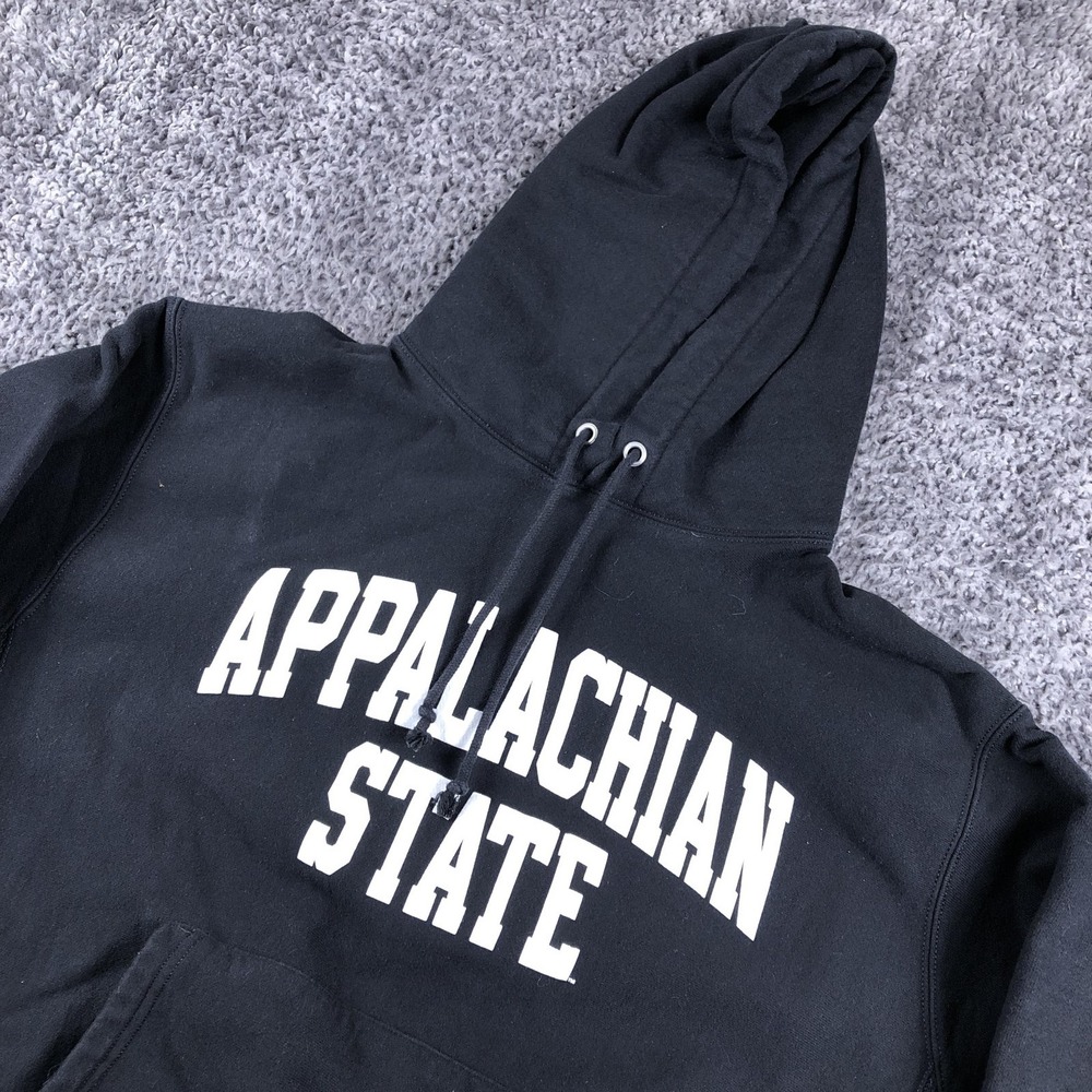 Appalachian State Mountaineers‎ Sweatshirt Mens XL Black Champion Reverse Weave